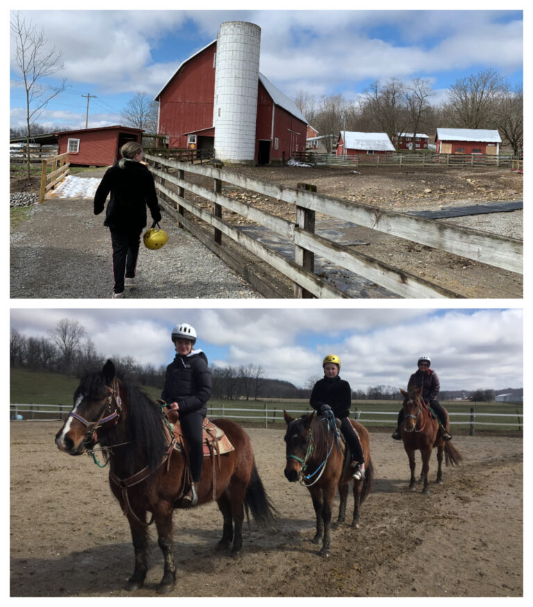 Family trail rides at Marmon Valley Farm Midlife Mama