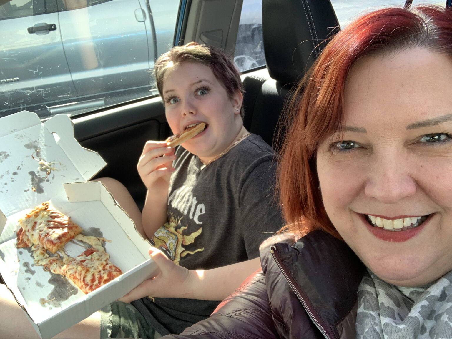 Why we love pizza picnics in the car - Midlife Mama